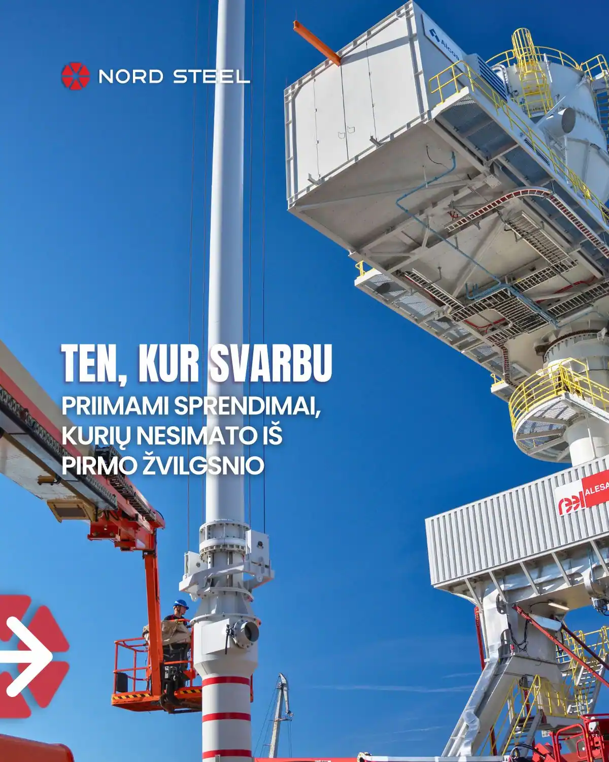 Nordsteel Krano projektas Liepojoje 2